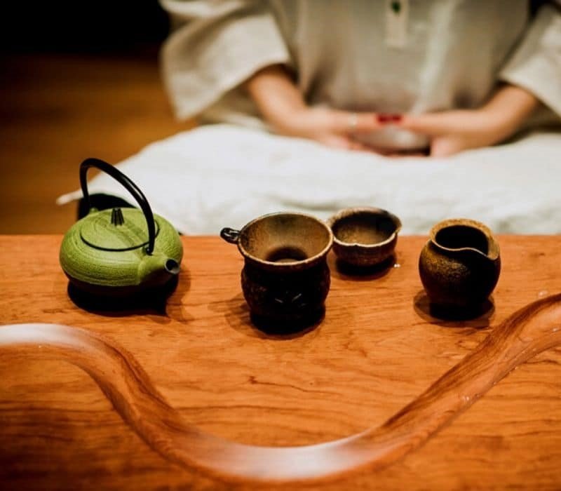 Support De Méditation Tratak En Bois – Avec 2 Gobelets Et Masque, Yoga
