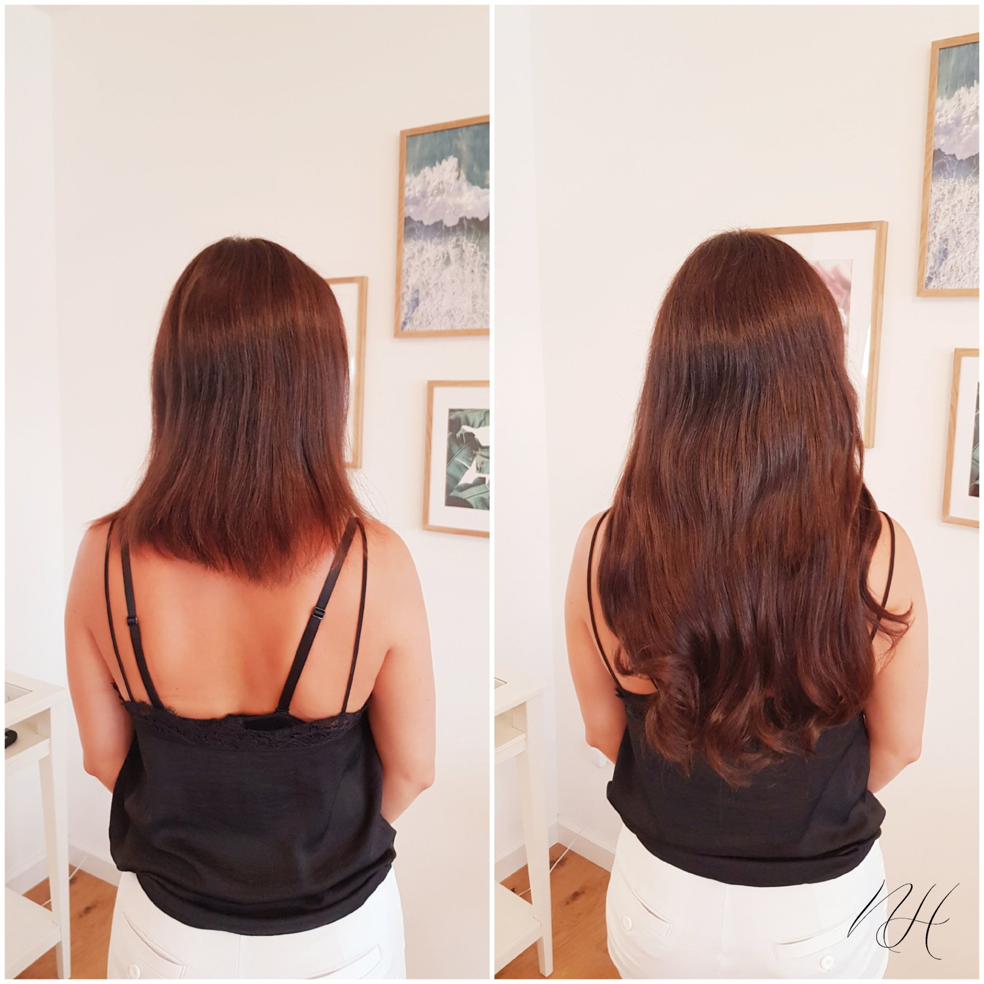 vorher nachher Bilder Haarverlängerungen & Haarverdichtungen