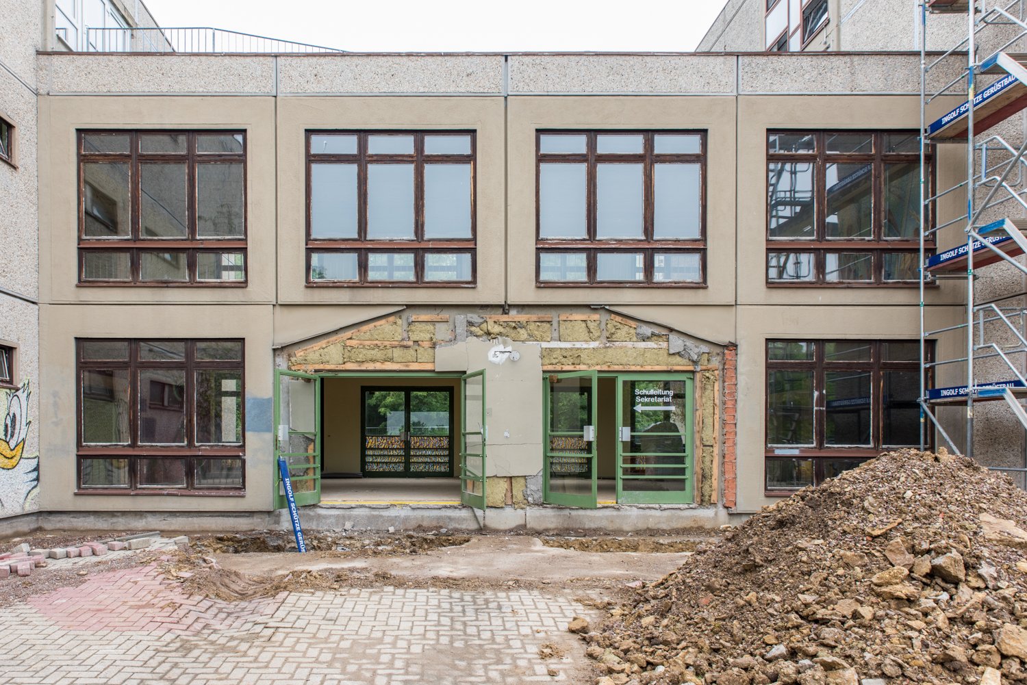 Entkernung der Berufsschule FriedrichJustinBertuch