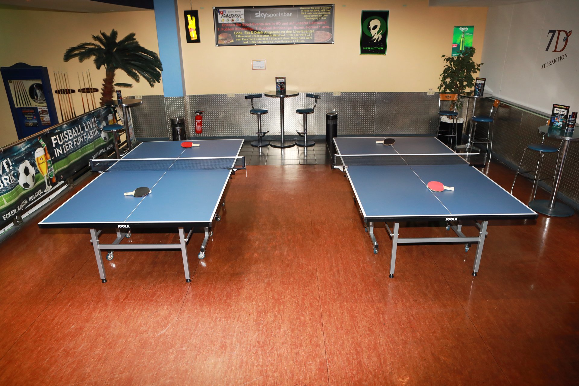 Billard und weitere Attraktionen