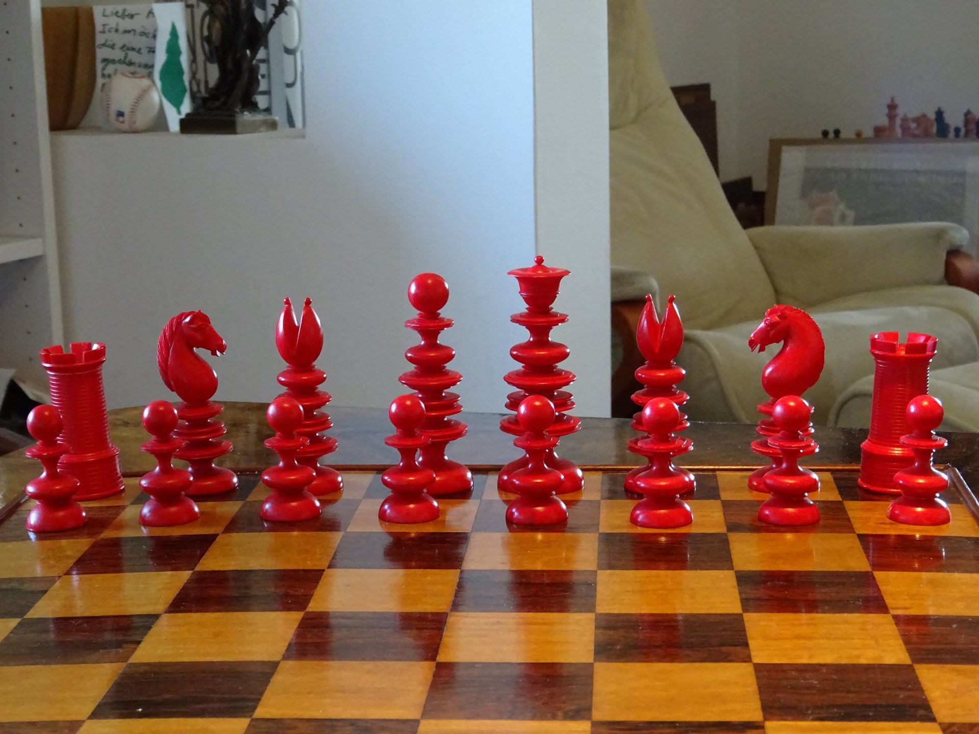 English Ivory Chess Set, 