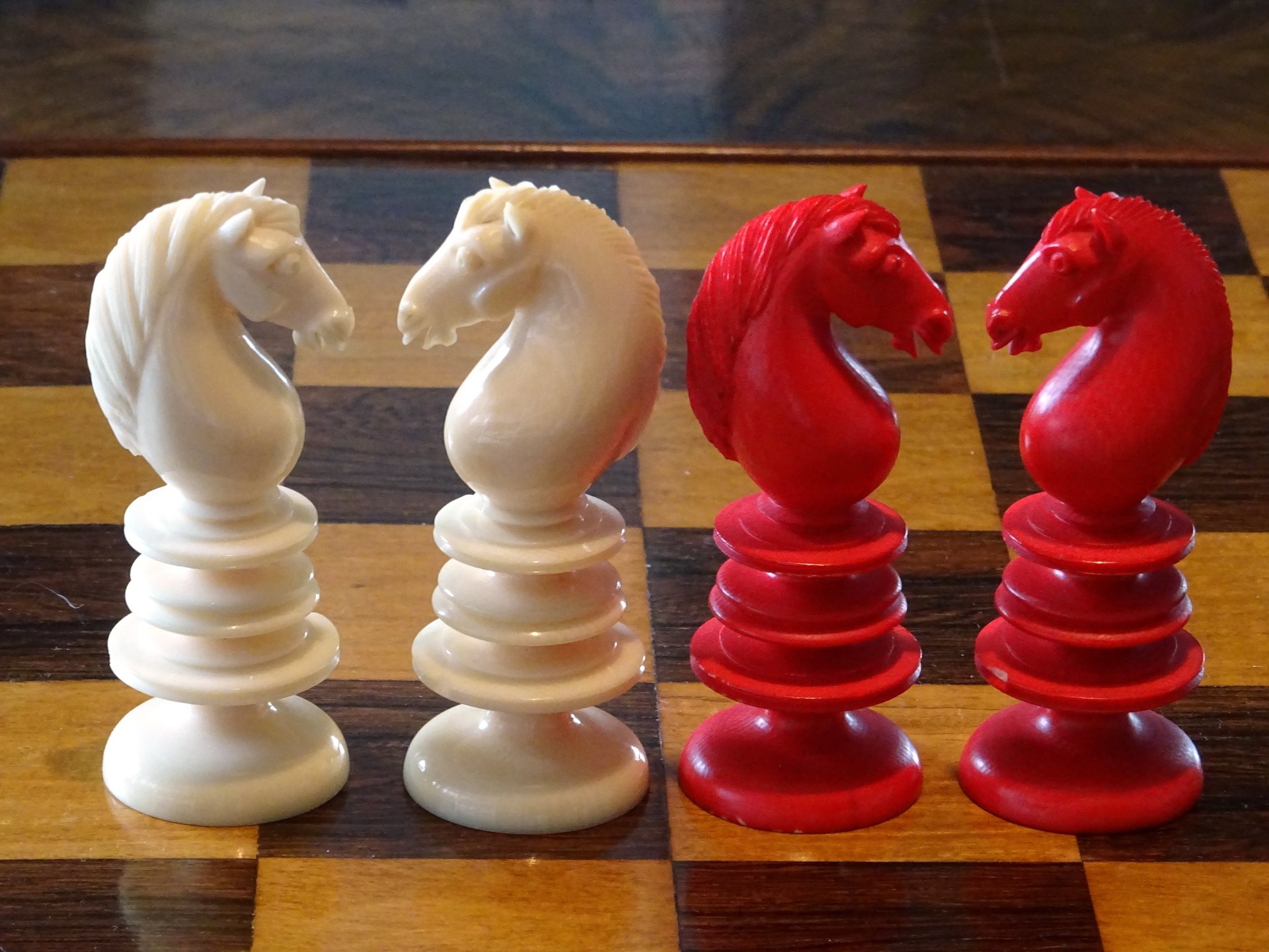 English Ivory Chess Set, 