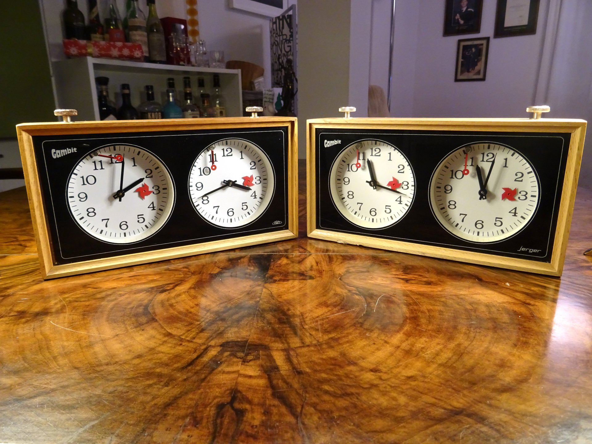 Jerger & Prim Gambit Chess Clocks, Czechoslovakia / Germany, 1960's