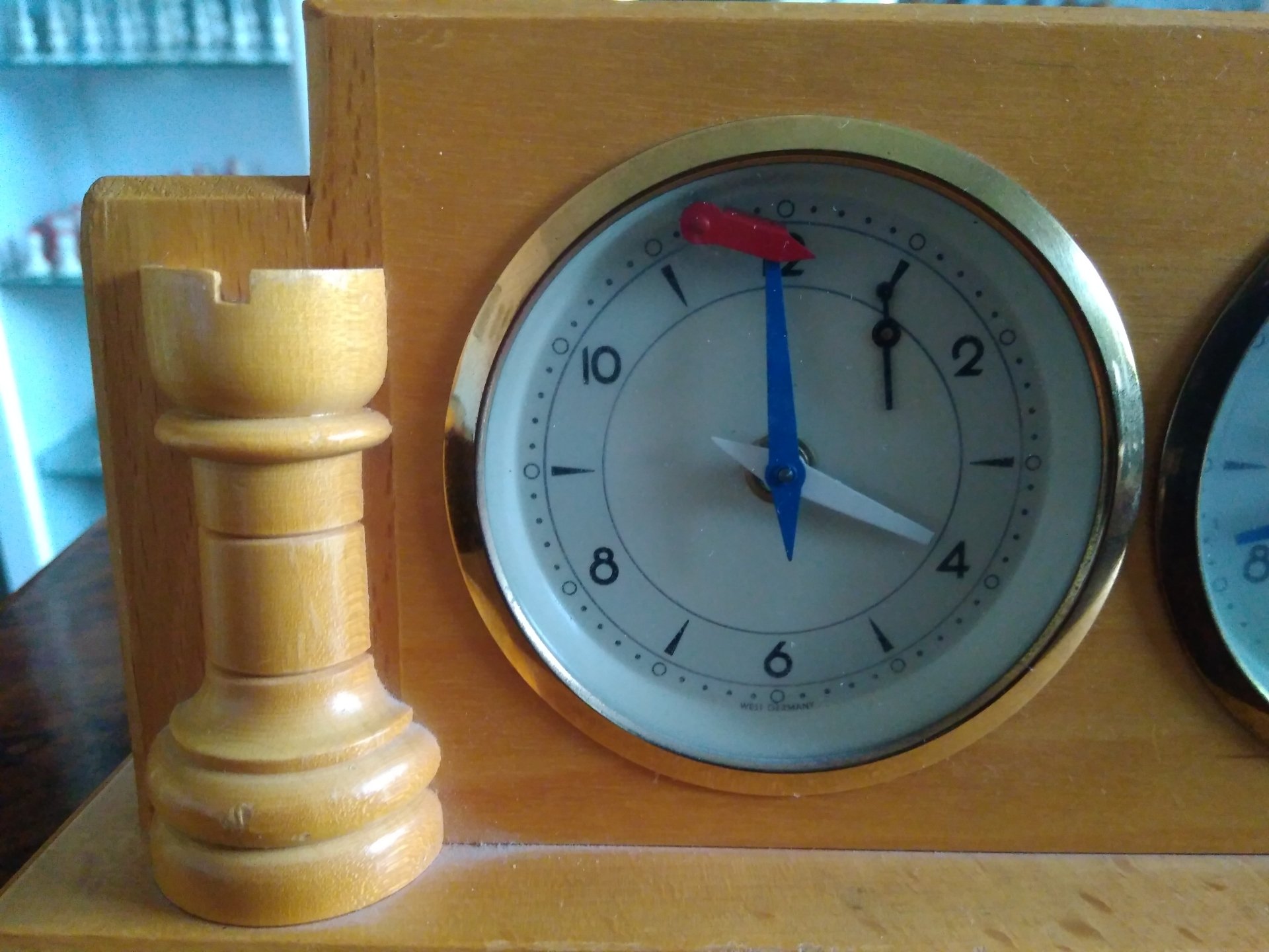 Jerger Chess Clock "Rook & Pawn", Germany, ca. 19501960