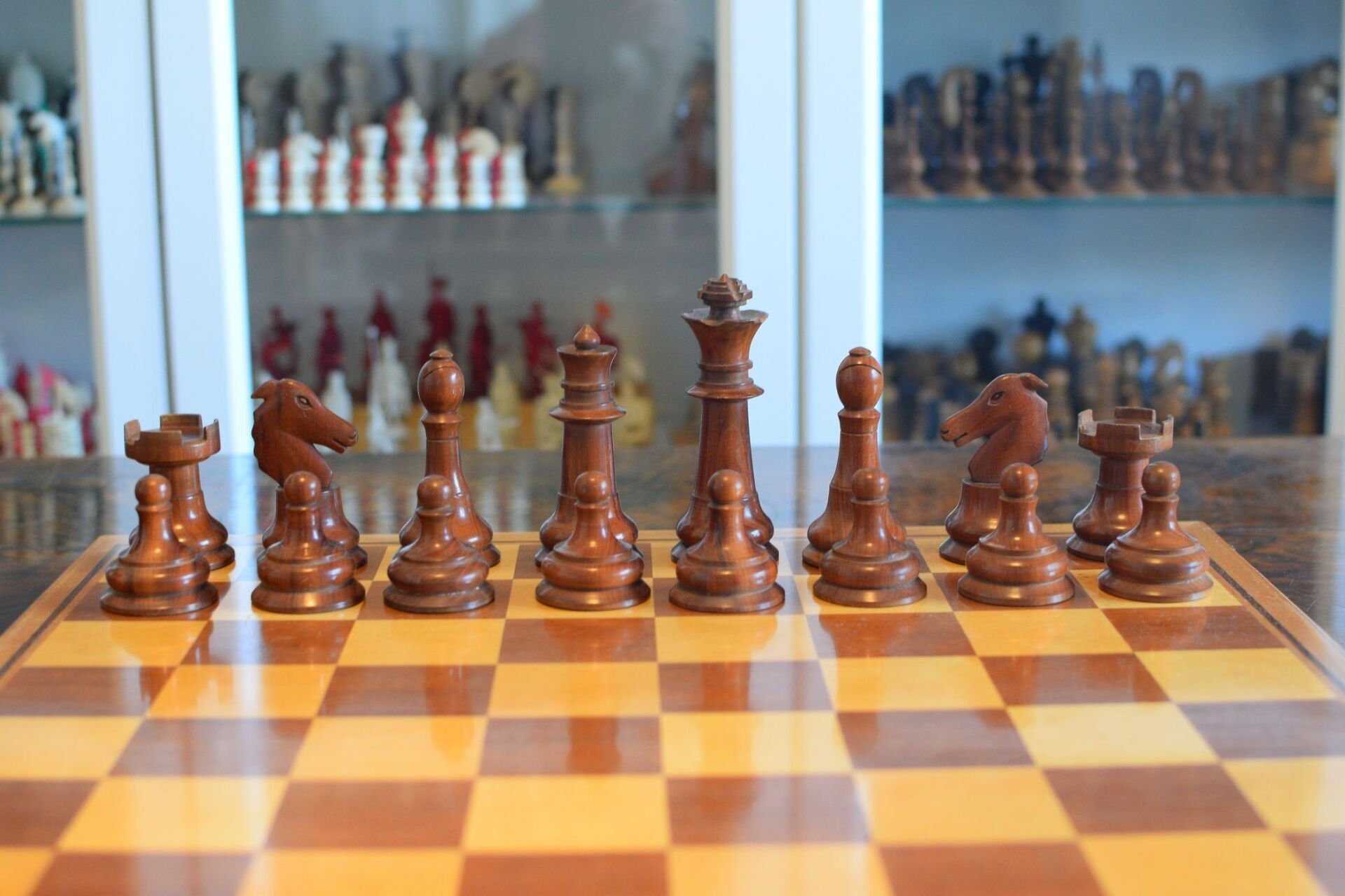 Unusual German Chess Set, ca. 1900-1930