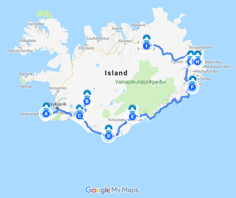 Roadtrip Island Unsere Reiseroute Teil 4