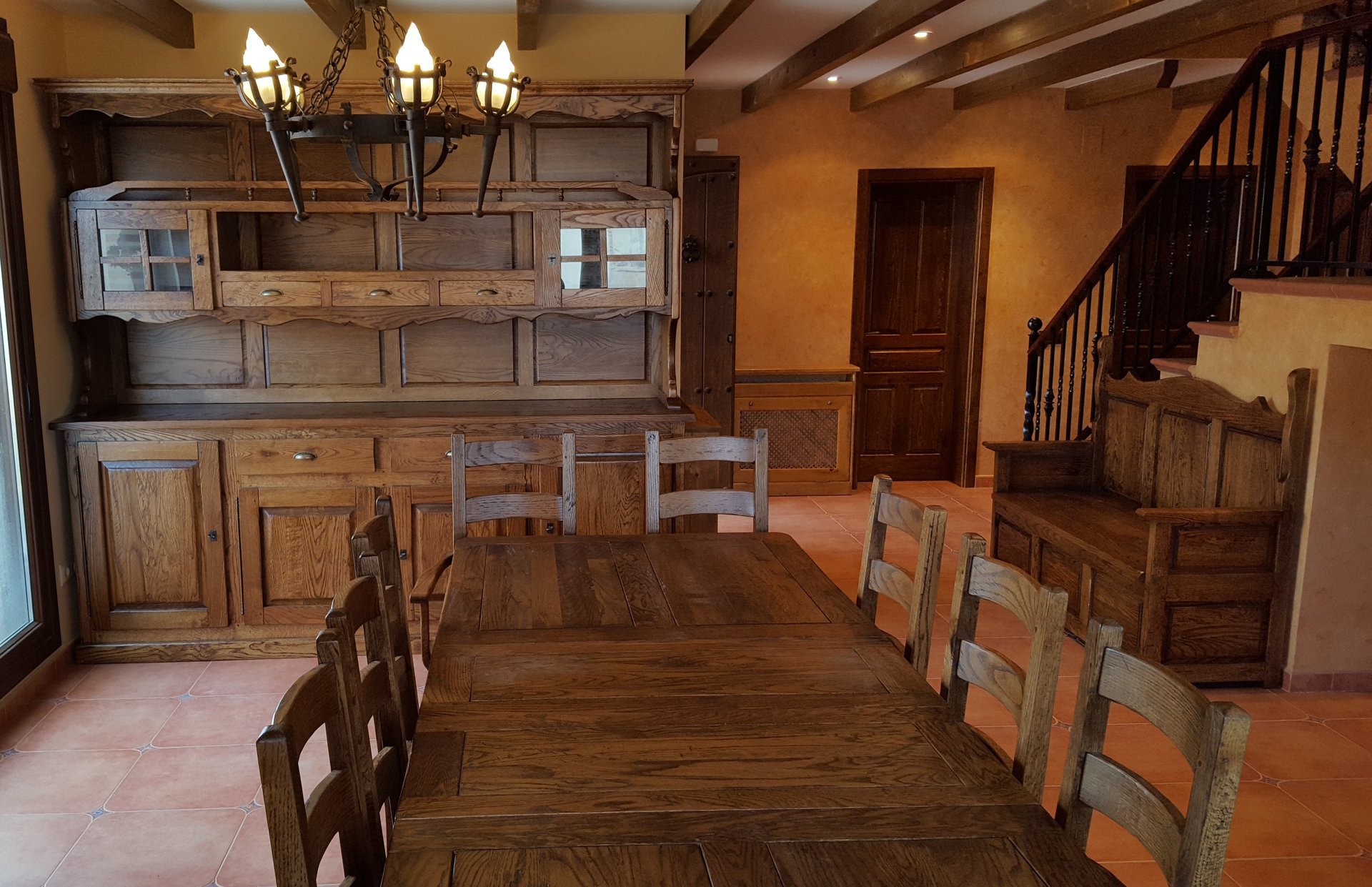 Muebles de Roble Macizo, Mesas de bodega de Roble Macizo