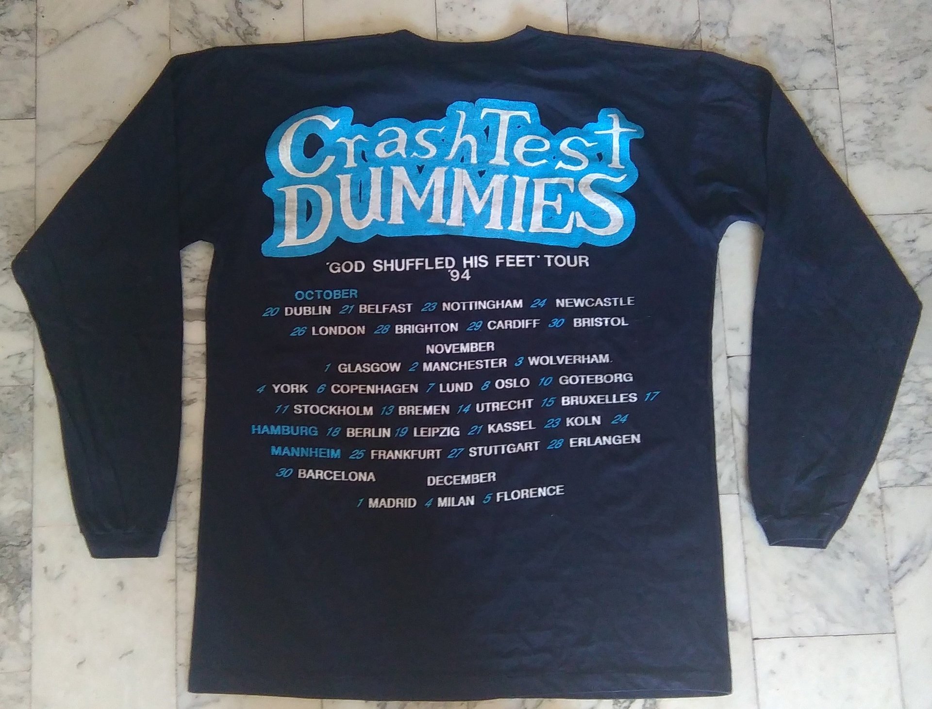 Crash test dummies tshirt 1994 Memorabilia Vintage