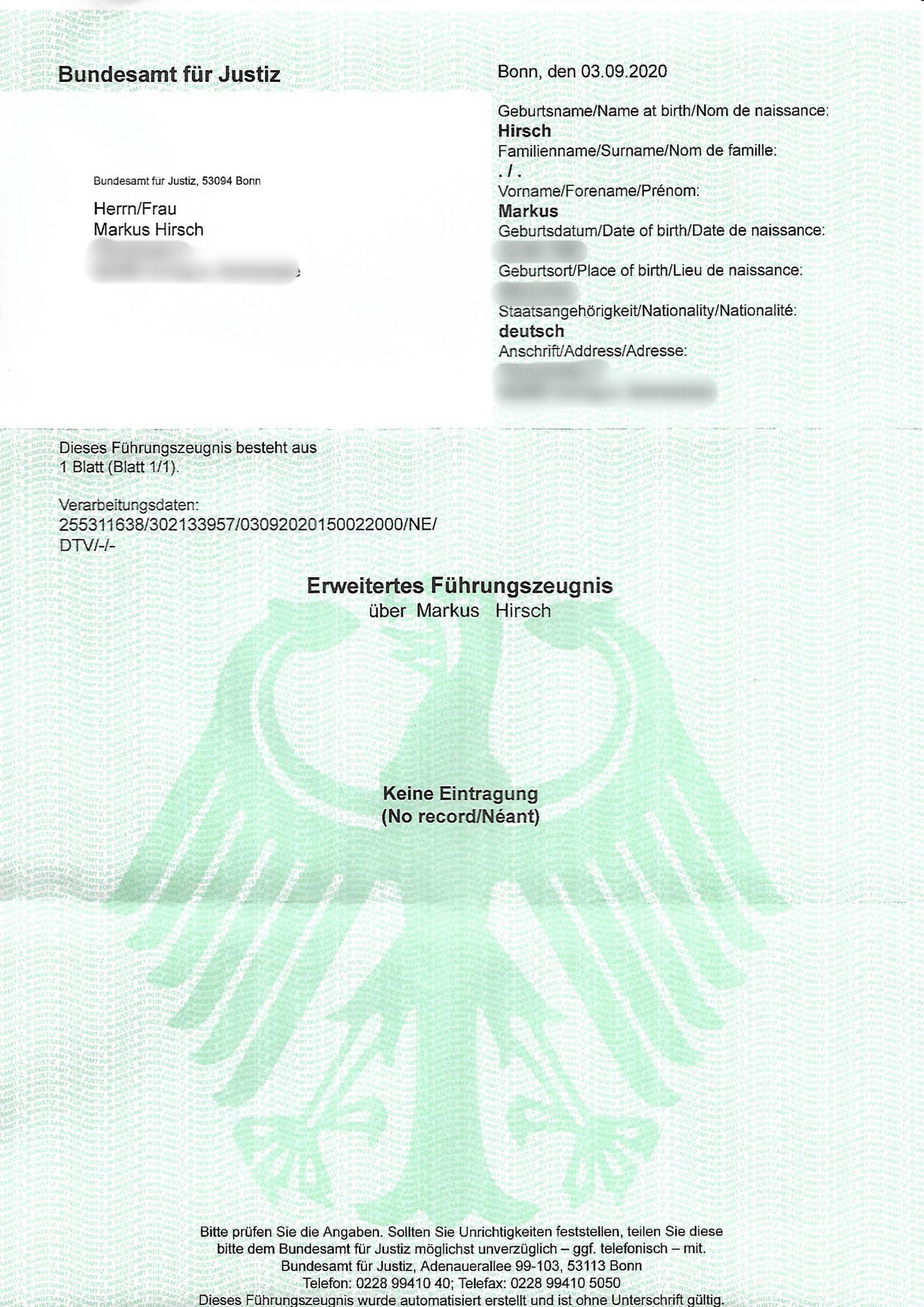 Wie Alt Darf Ein Erweitertes Führungszeugnis Sein about