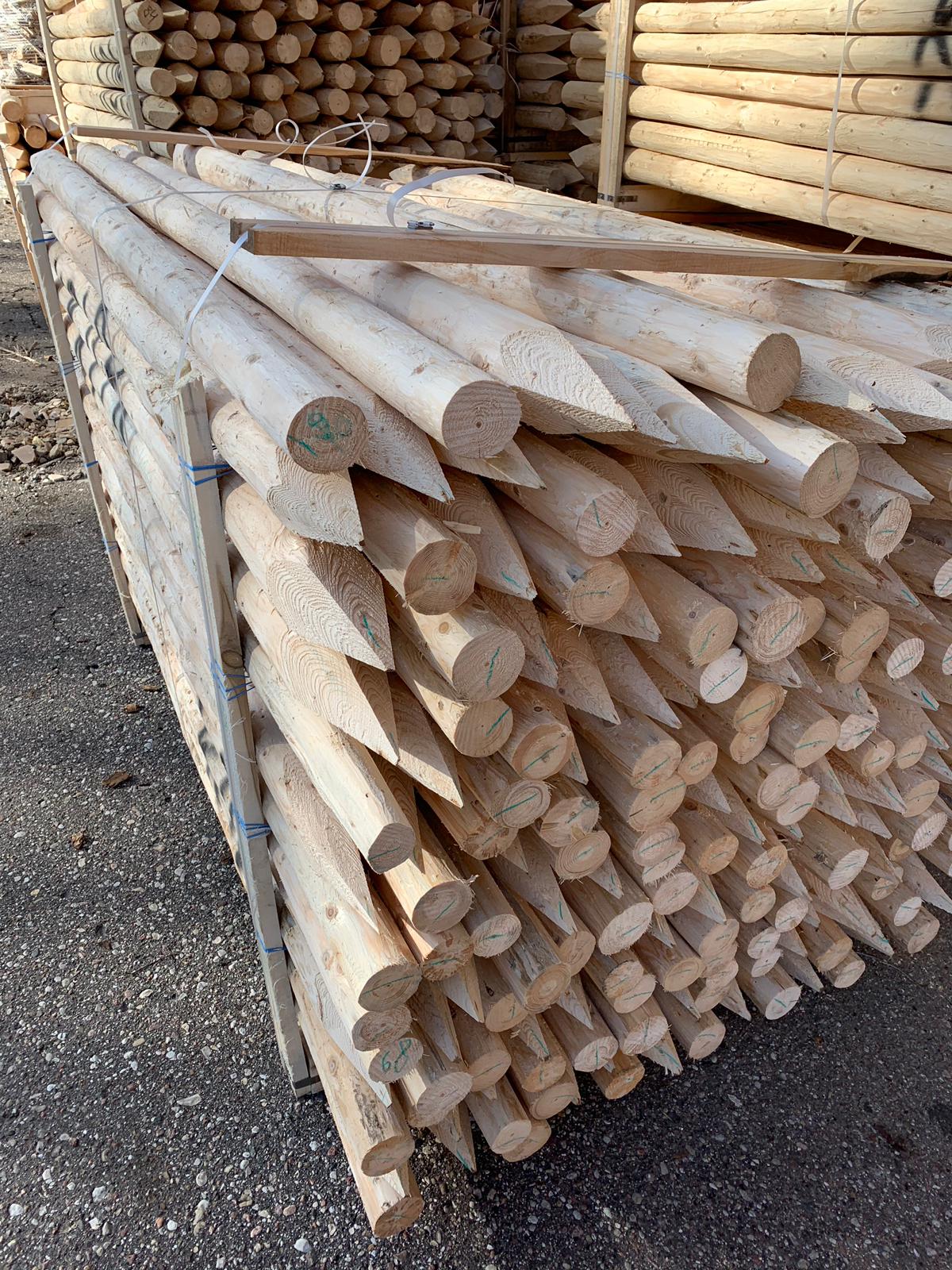 Imco Timber Sleepers Fencing and Machine Rounded Posts or Cundys