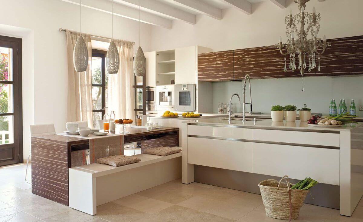 Cocinas con PENINSULA Modernas en Madrid | Cocieco