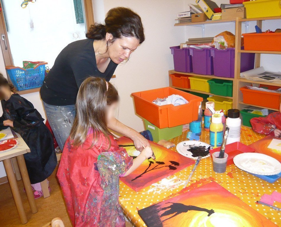 Acryl Aquarell Tusche Malprojekte-Atelier Michaela Surner