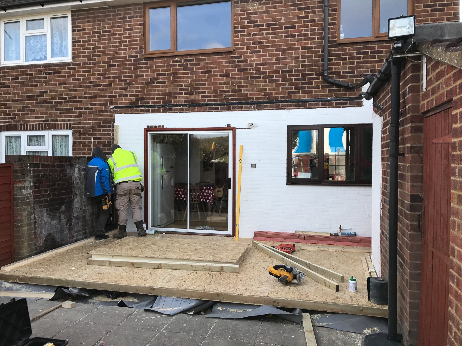 House extension on SIP panels