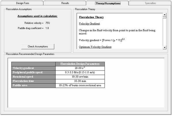 VWD Theory and Assumptions Screenshots