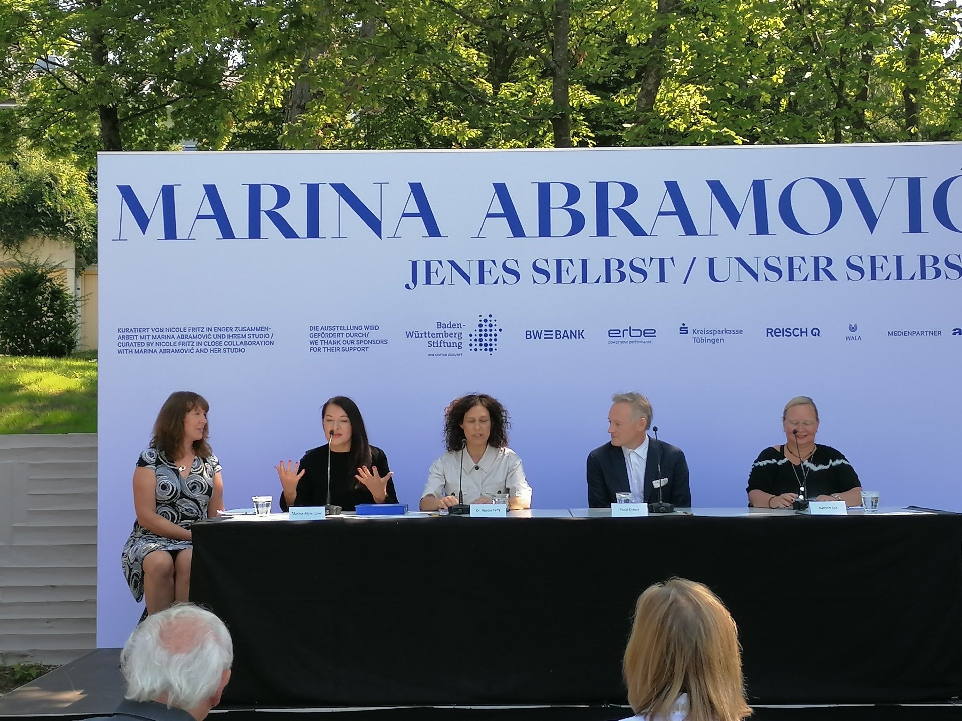 Performancekünstlerin Marina Abramovic in der Kunsthalle