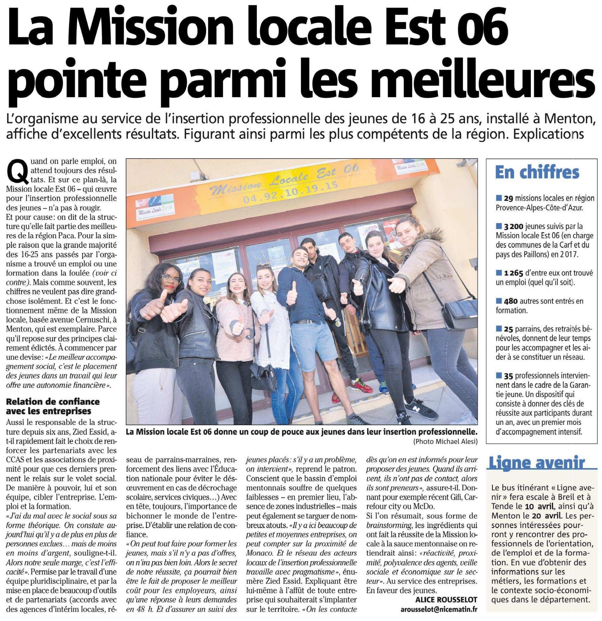Mission Locale 06 Menton , Mission Locale Est 06 Menton (adresse) – RYUC