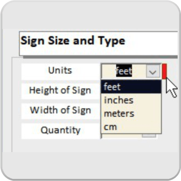 Sign Estimate Software