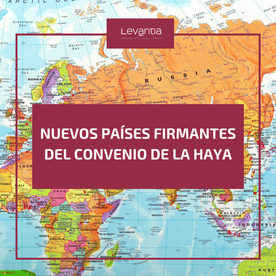 Nuevos países firmantes del Convenio de la Haya