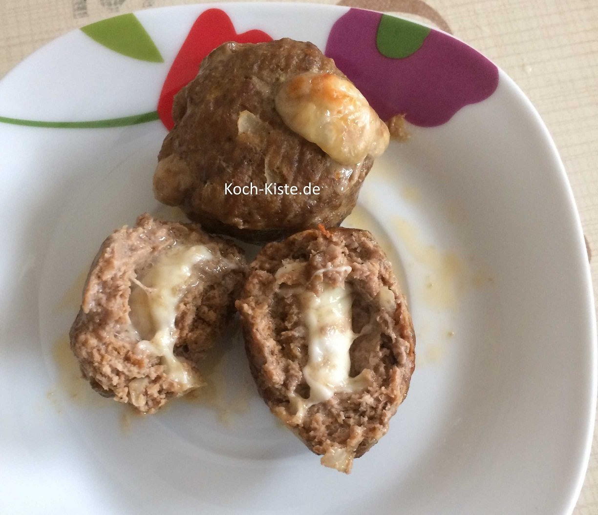 Mozarella gefüllte Frikadellen