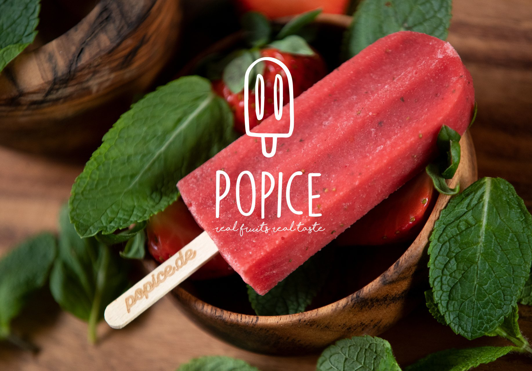 POPICE REAL FRUITS, REAL TASTE