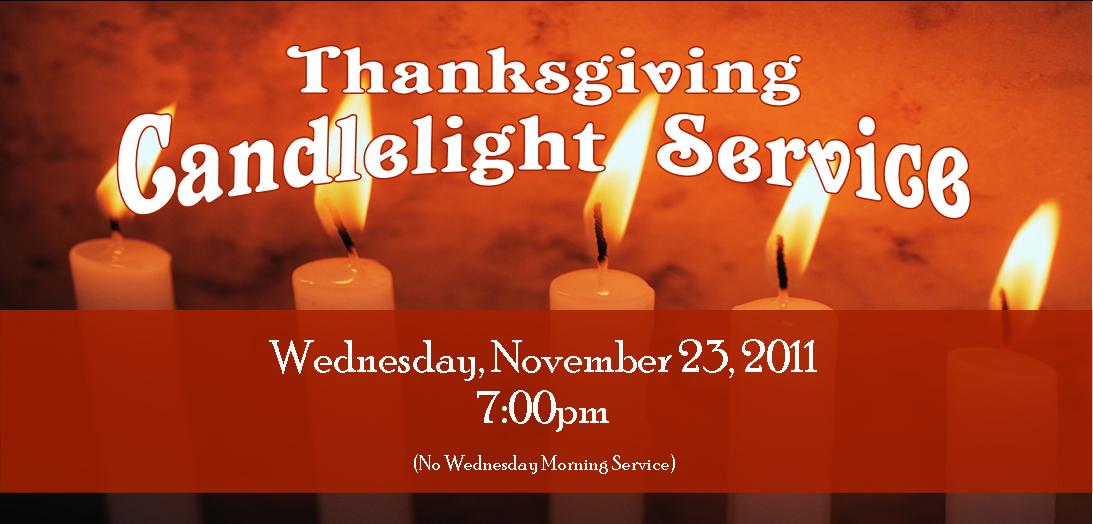 Thanksgiving Candlelight Service