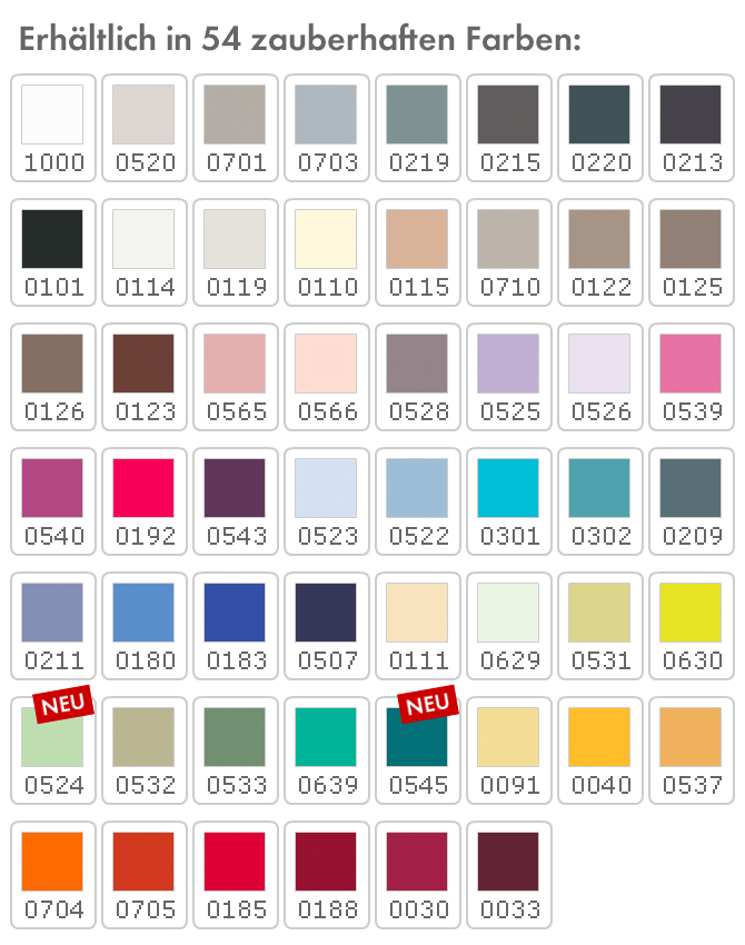 Farbpalette Spannbettlaken Bella Gracia