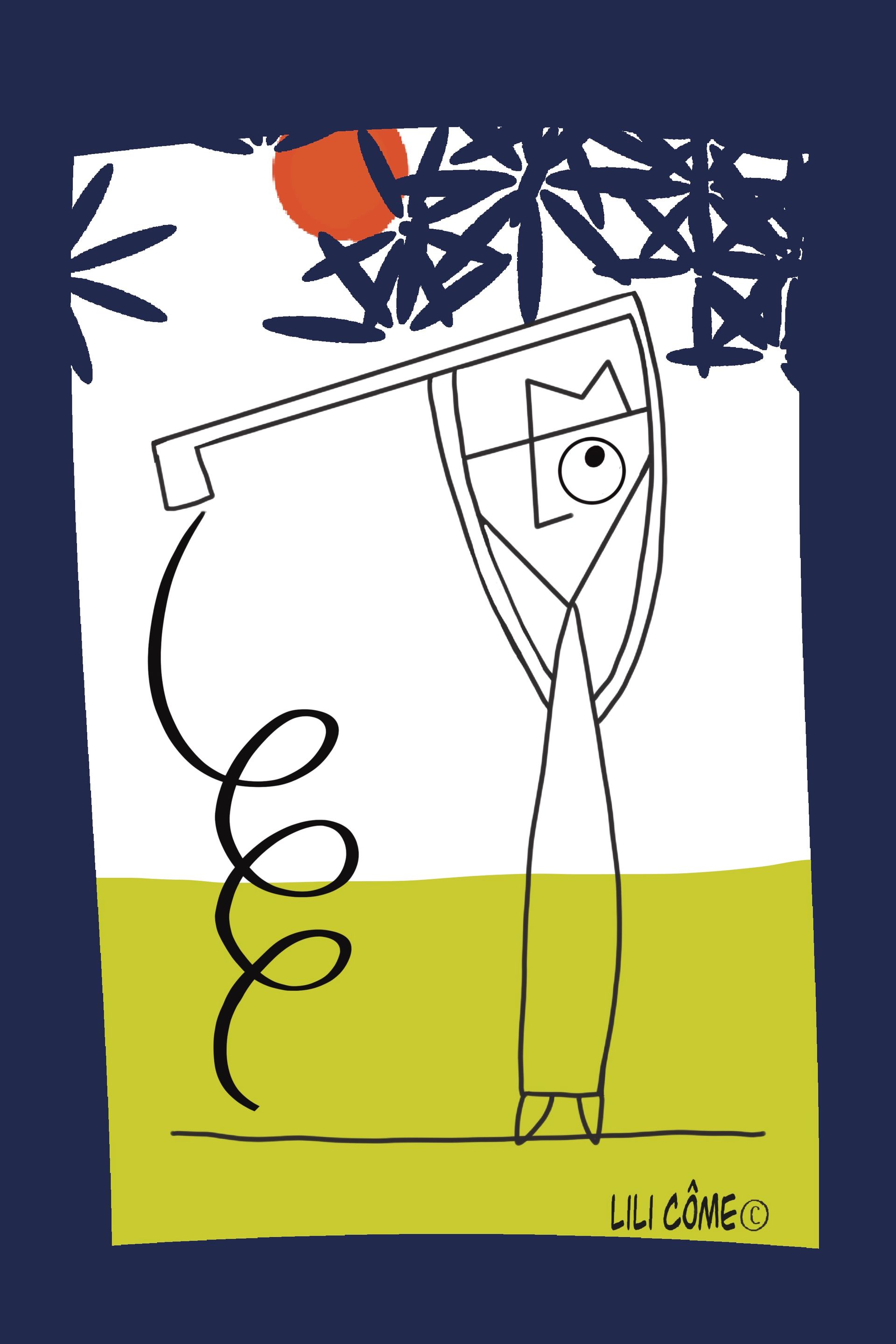 oeuvre numérique de Lili Come sur plexis