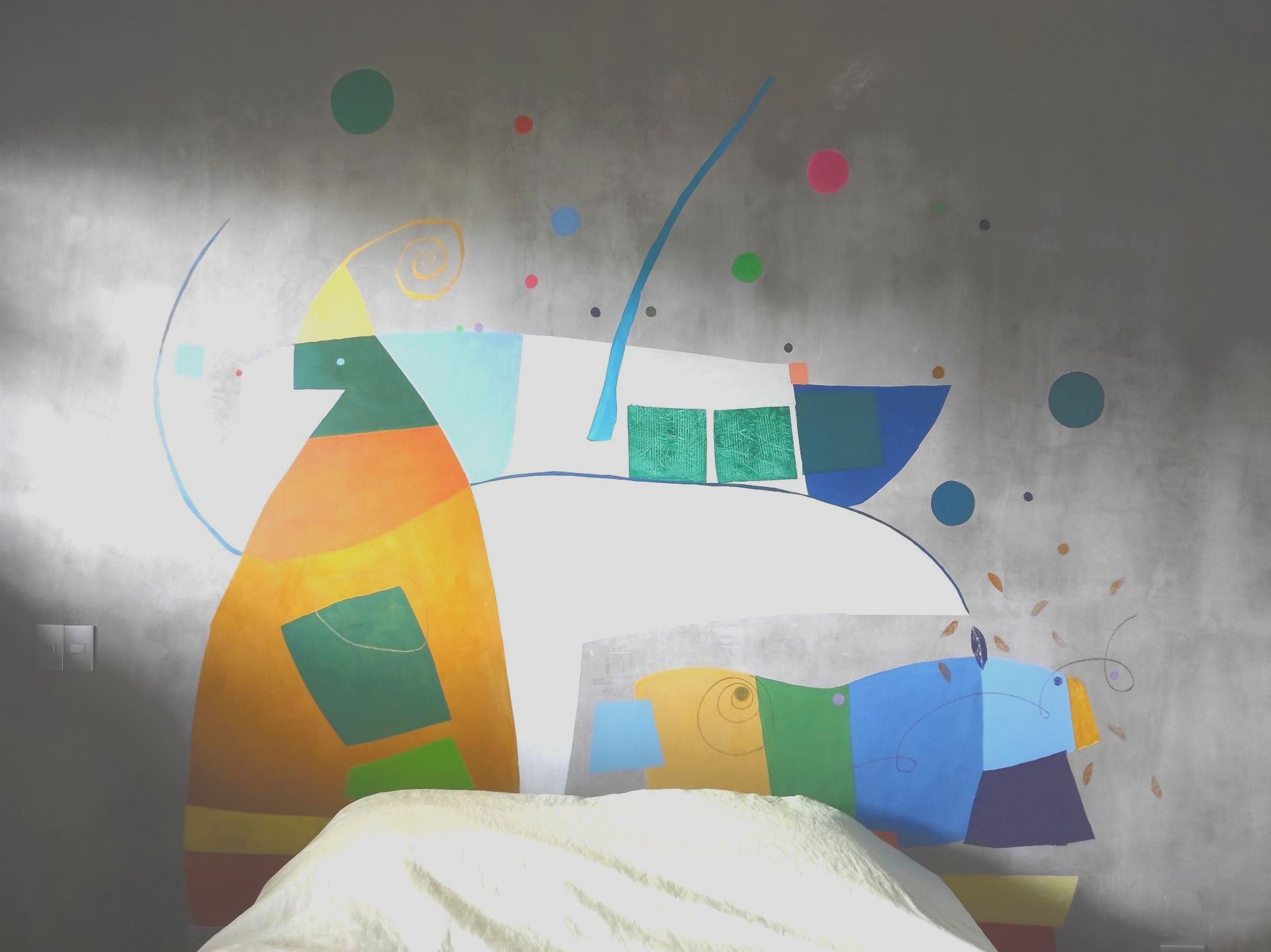 Peinture murale 2x3.5m réalisée au Costa Rica