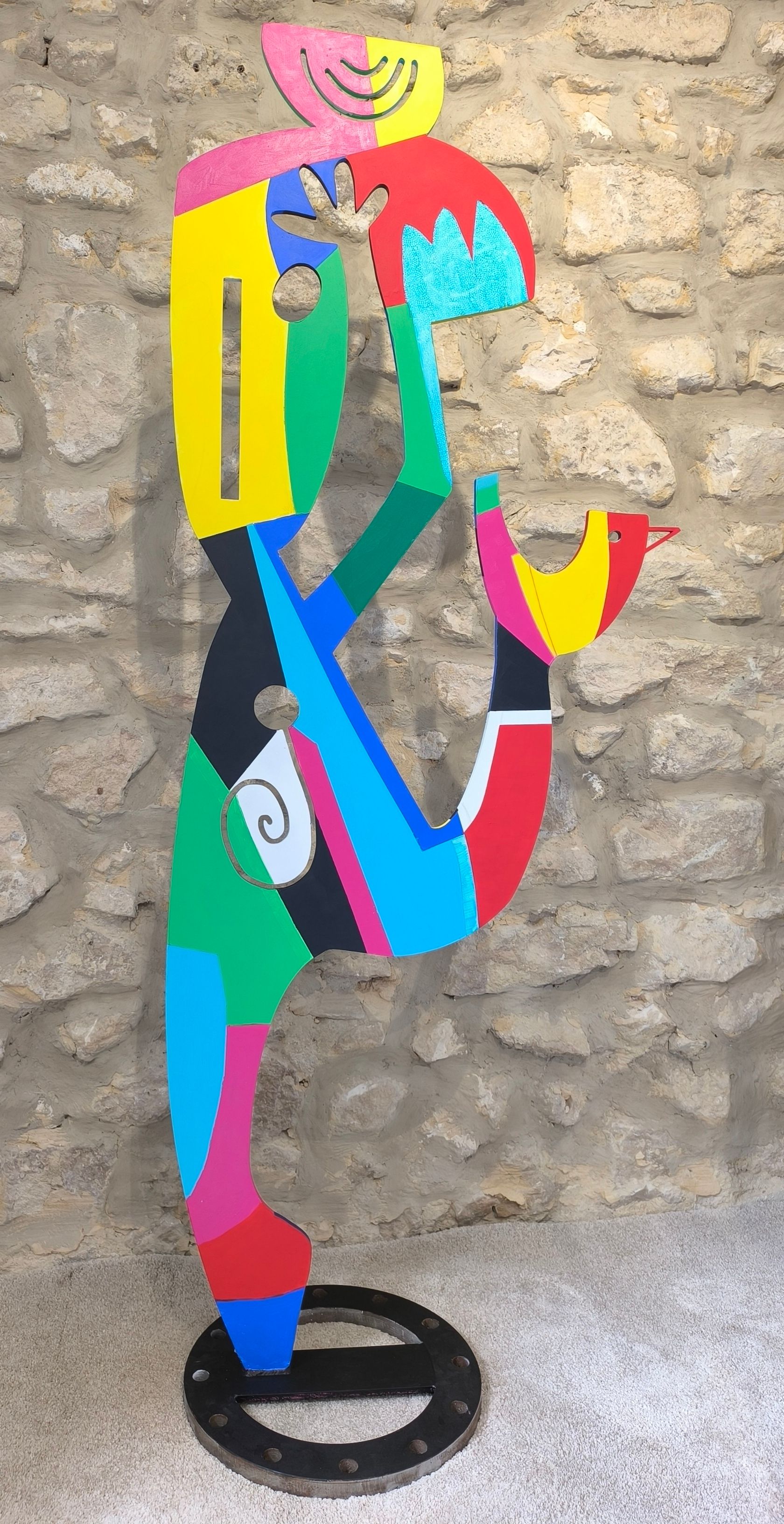 Sculpture en acier, très colorées de LILI COME