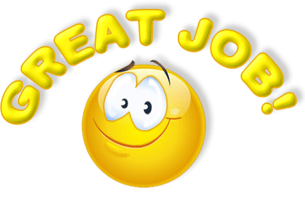smiley face animated gif giving a thumbs up