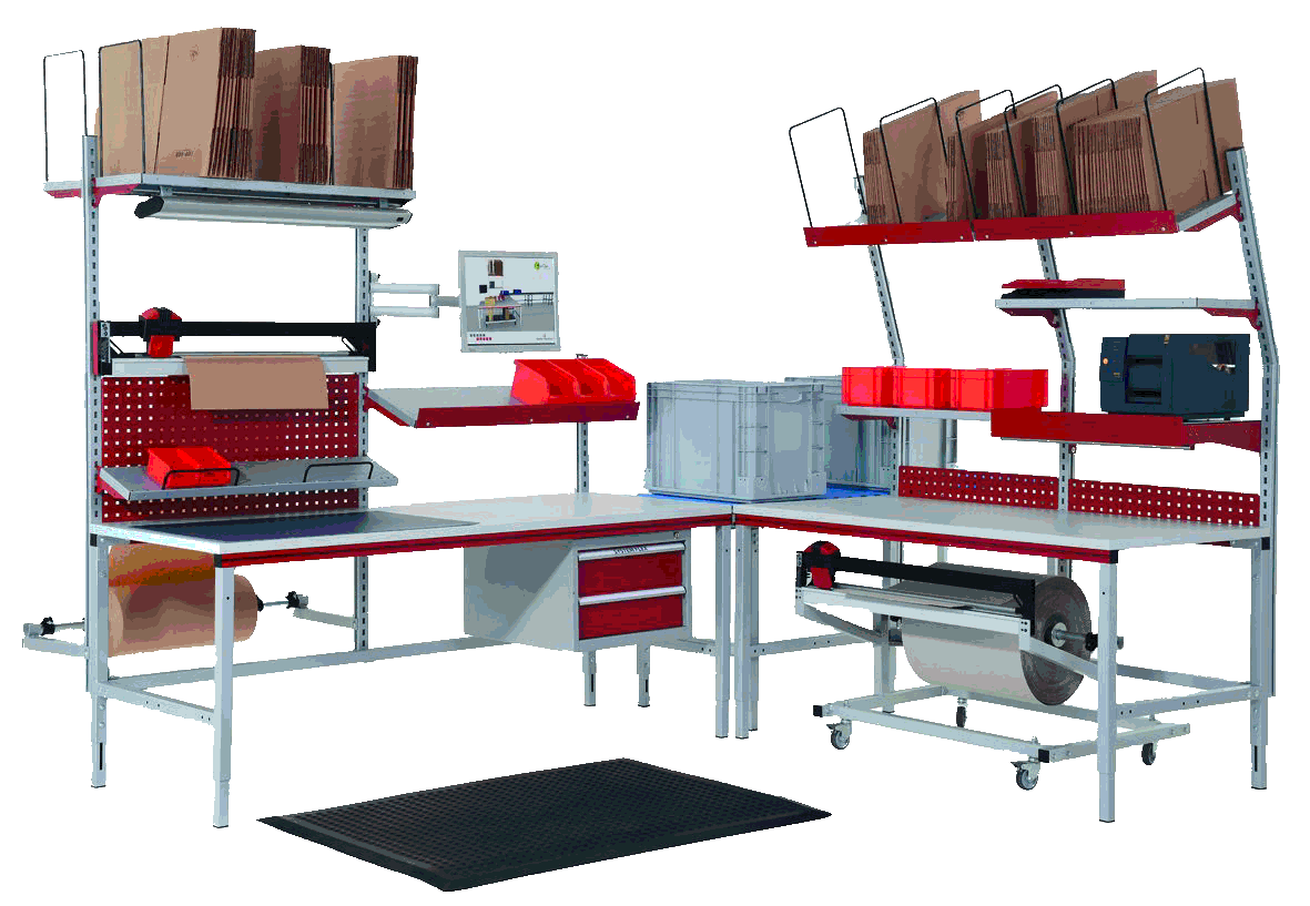 zum PDF-Katalog: Inhaltsverzeichnis S. 98 Packtisch Packraumeinrichtung