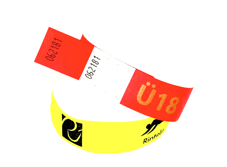 Tyvek Einlassbänder ohne Abriss