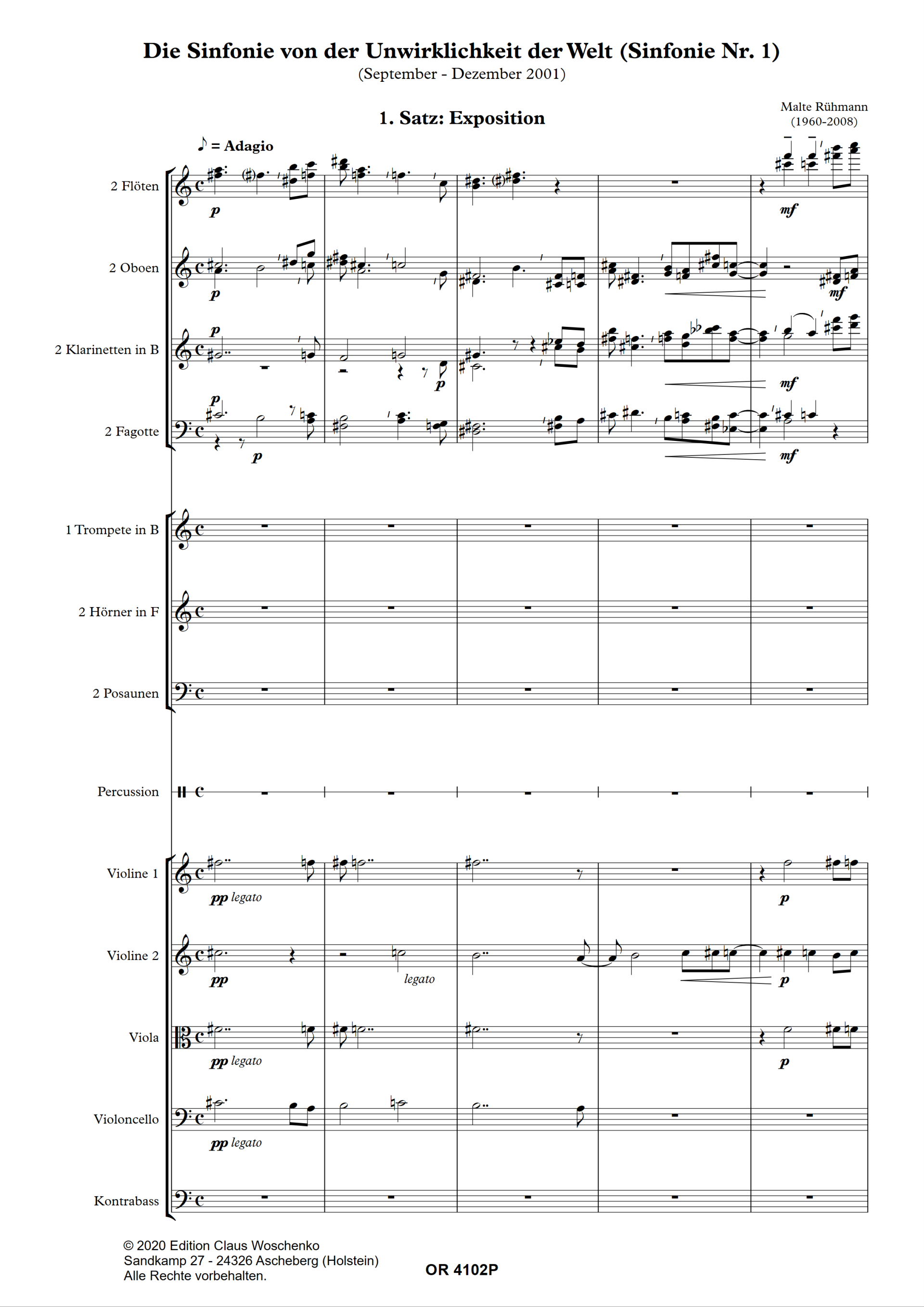 Malte Rühmann - Sinfonie Nr. 1 (2001) Malte Rühmann - Sinfonie Nr. 1 (2001)