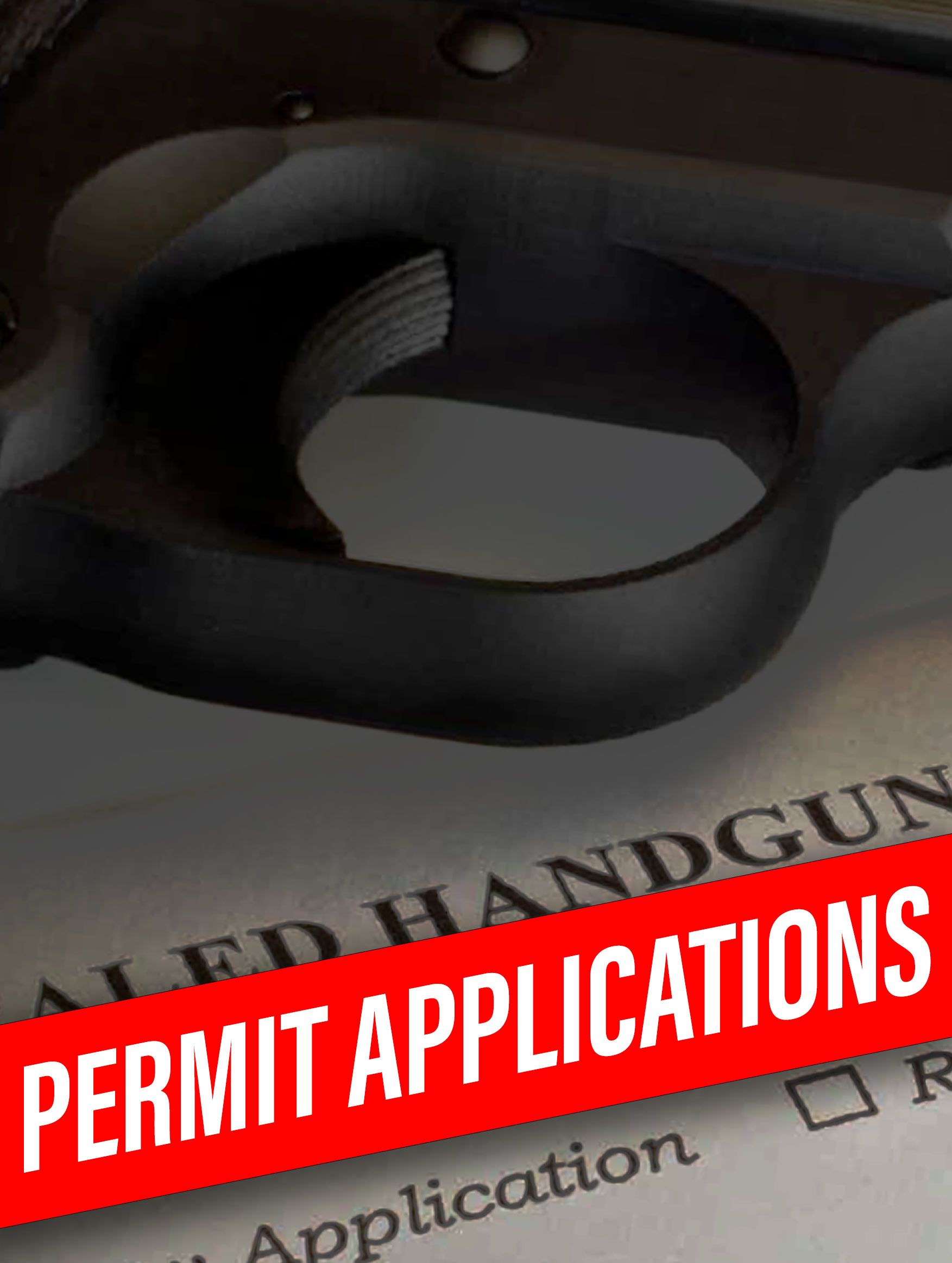 Pistol permit paperwork at Vintage Arms Inc