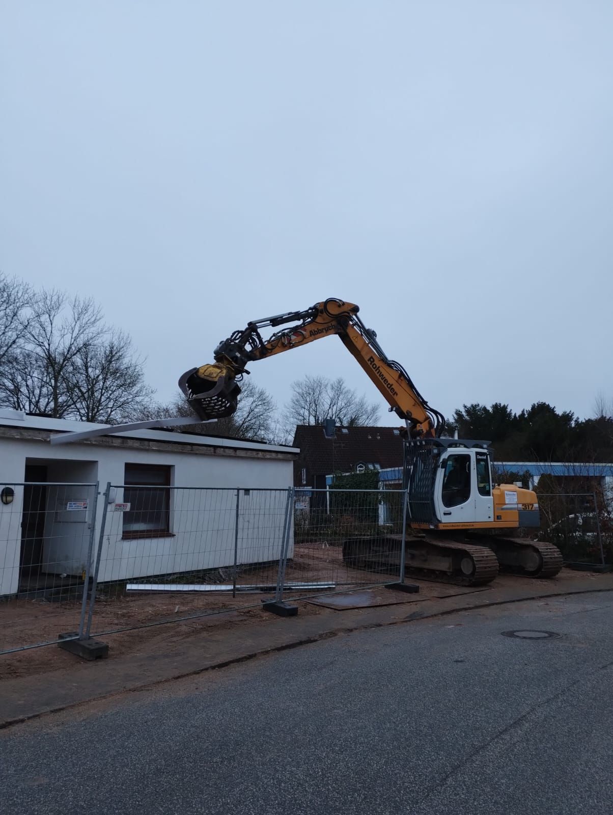 Rückbau eines Bungalows in Bad Schwartau.