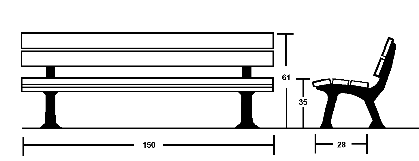 Skizze Kinderbank PVC(Holz)+Fichte+Hartholz+Recycling Skizze Kinderbank PVC(Holz)+Fichte+Hartholz+Recycling