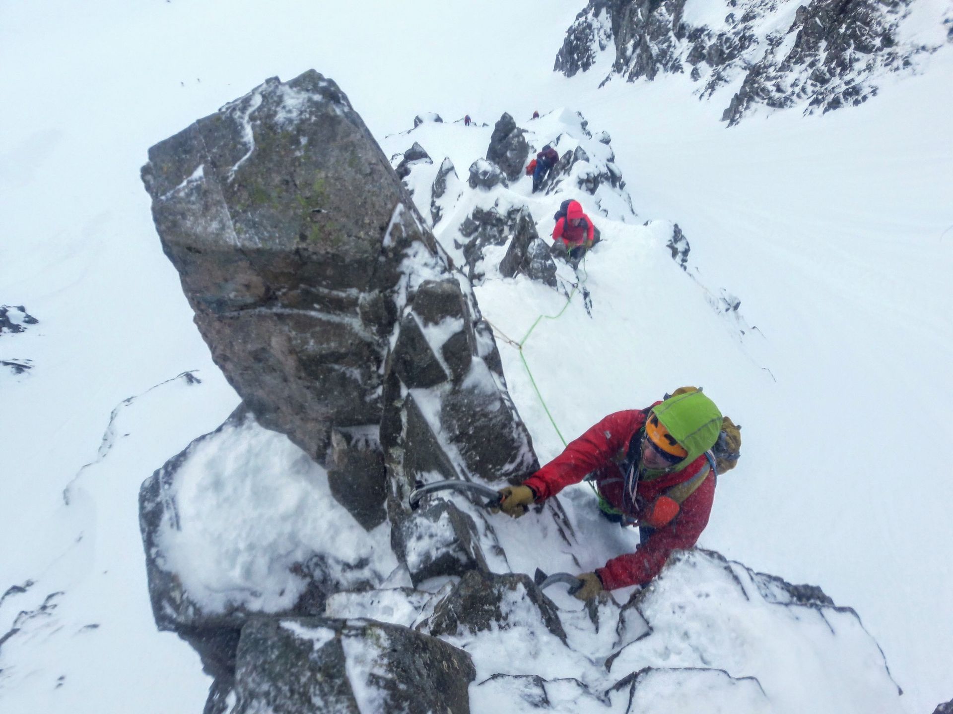 Intro to winter climbing courses