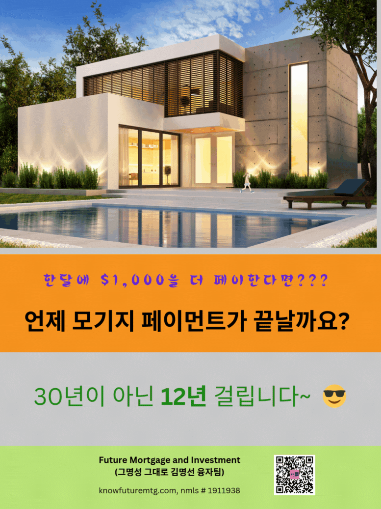 모기지 페이먼트, 30년 모기지, 12년 모기지