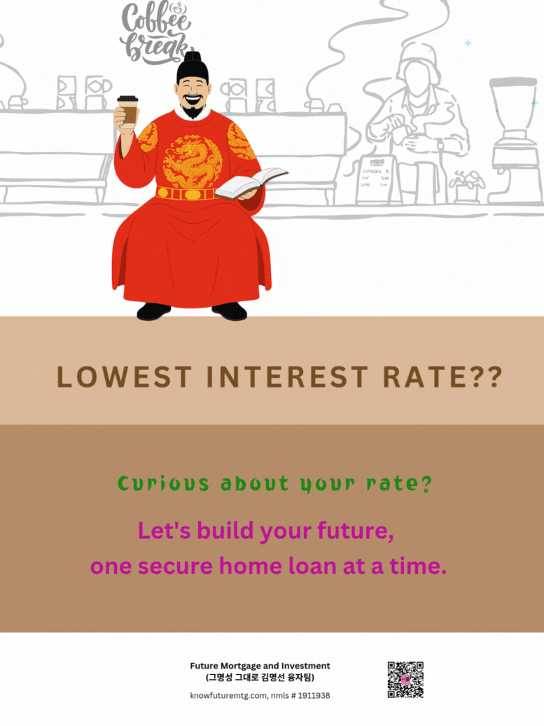 King Sejong smiling brightly with coffee and a book