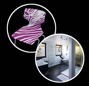 Aufwertung von Möbeln, Fliesen, Wänden Modernisierung