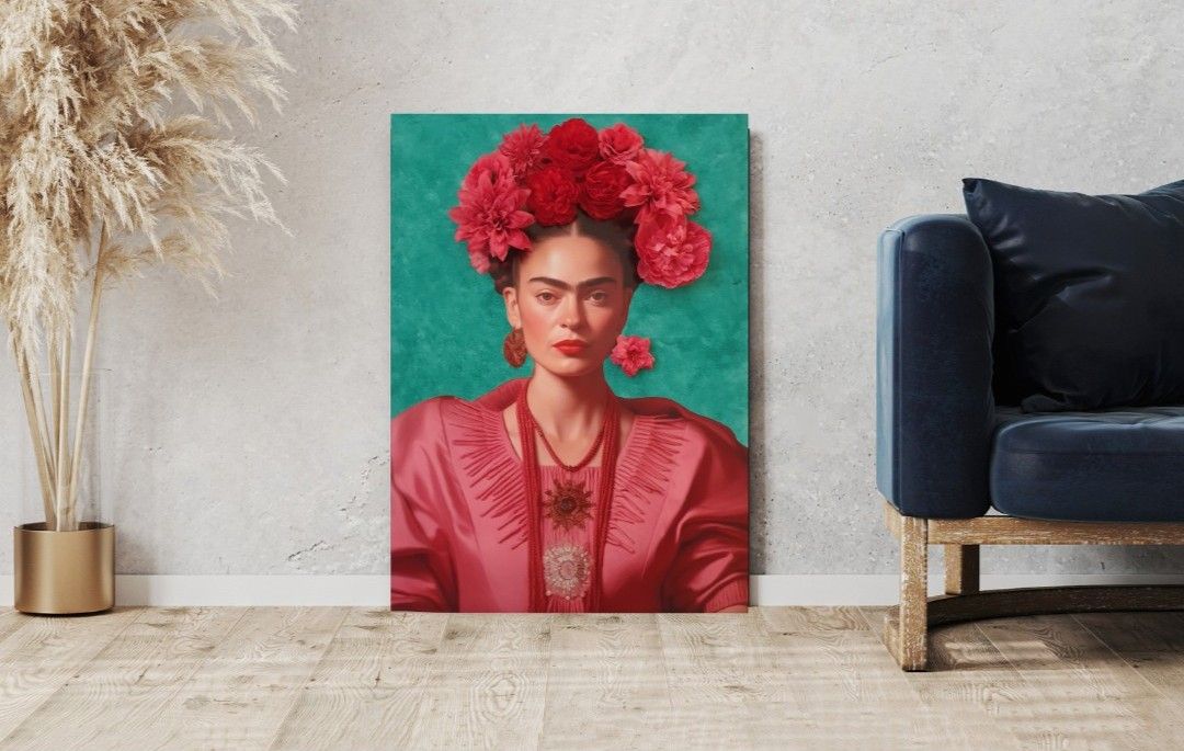 3d-bild wandbild frida kahlo