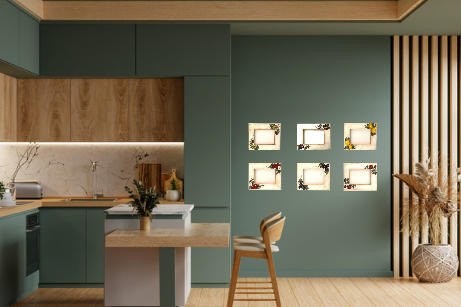 Bilderrahmen handbemalt