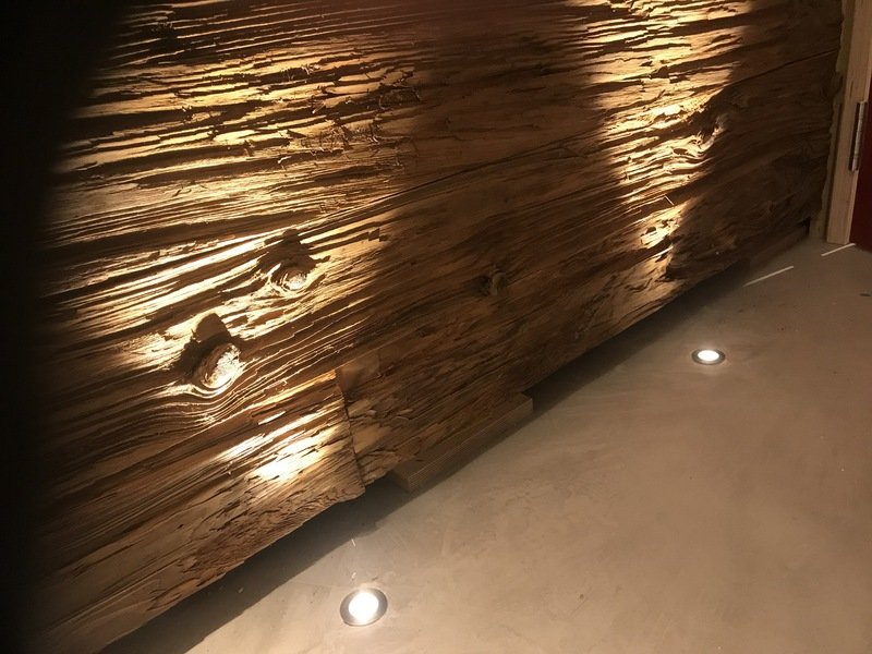 Uplighting feature wall Installer