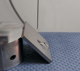 Wasseranhaftung auf originaler Stahloberfläche