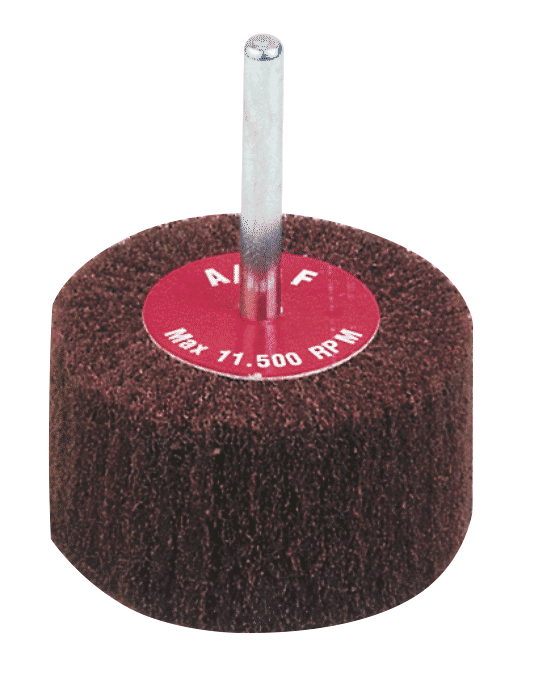 Schleifstift aus Vlieslamellen, die radial um den Kern angeordnet sind. Besonders geeignet für schwer zu reinigende Oberflächen mit guter Abtragsleistung und gleichbleibenden Schliffbild.
Einsatzgebiet
Oberflächen-Finish, Satinierarbeiten, Reinigung und Entgraten von Metallflächen, Vorbereitung, auf Nachbehandlung (z. B. Lackieren), besonders geeignet für rostfreien Stahl, Aluminium, Grußeisen, Kunststoffe