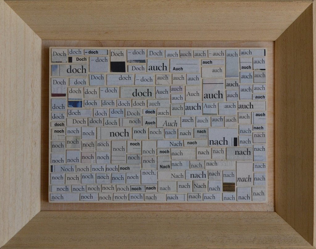 nun. Zeitungscollage von Carsten Schneider