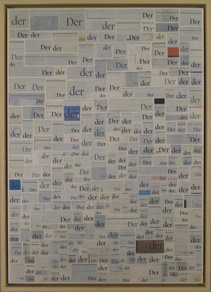 „der“ – Collage aus Überschriften mit dem Artikel „der“.