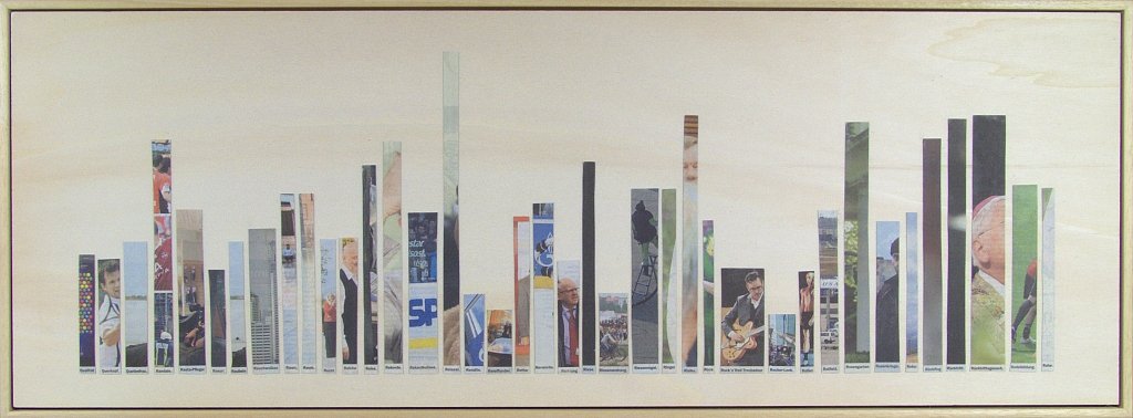 Nomen eines Monats, Anfangsbuchstabe QR. Collage von Carsten Schneider