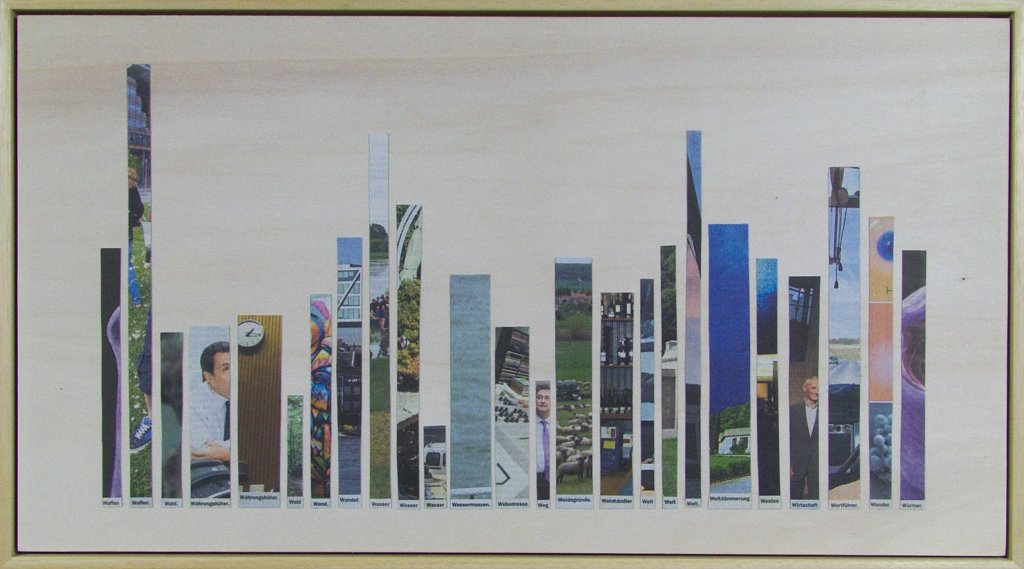 Nomen eines Monats, Anfangsbuchstabe W. Collage von Carsten Schneider