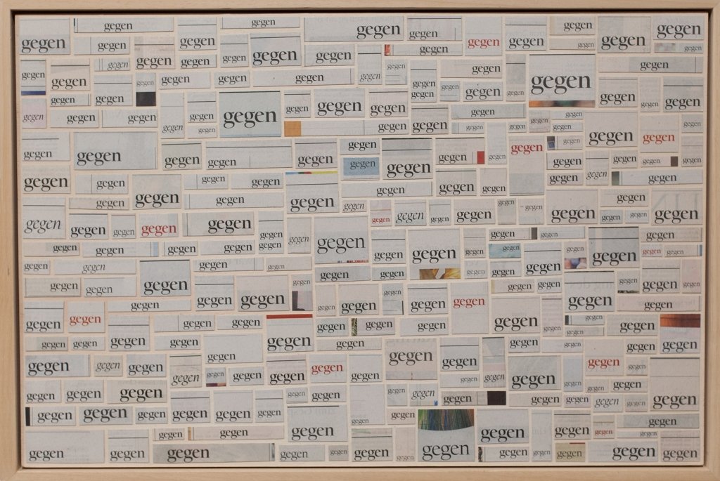 Zeitungscollage von Carsten Schneider